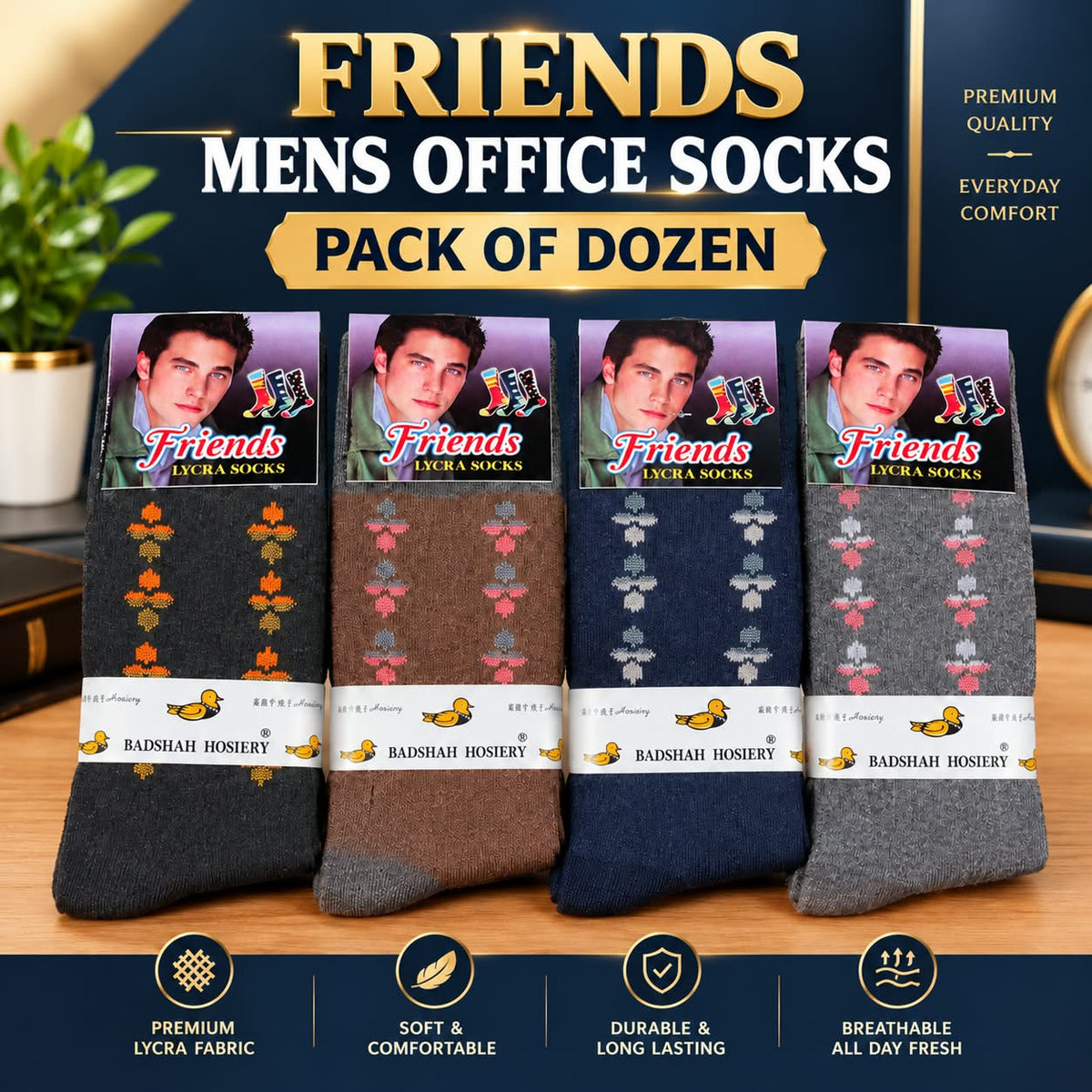 Frinds Mens Office Socks